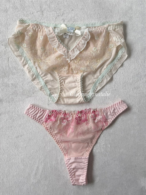 NEW Orange/Pink Underwear Set size S