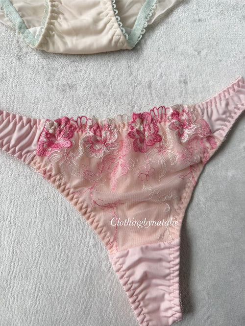 NEW Orange/Pink Underwear Set size S