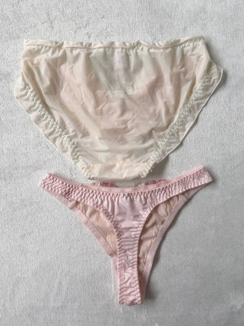 NEW Orange/Pink Underwear Set size S