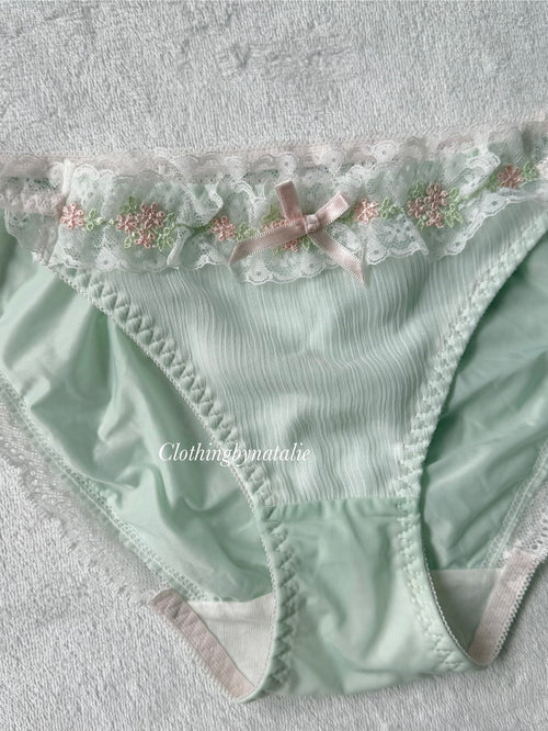 NEW Green Pink Underwear Set size S