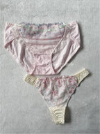 NEW Pink/Yellow Underwear Set size S