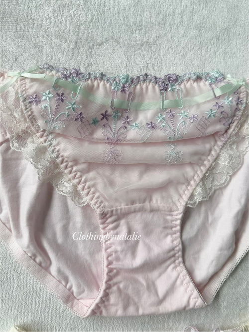 NEW Pink/Yellow Underwear Set size S