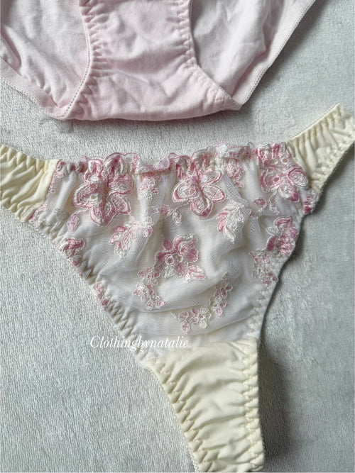 NEW Pink/Yellow Underwear Set size S