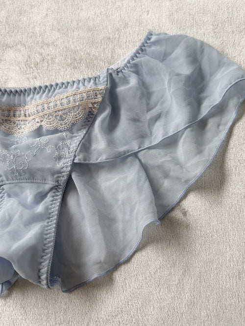 NEW Blue Chiffon Underwear size S/M