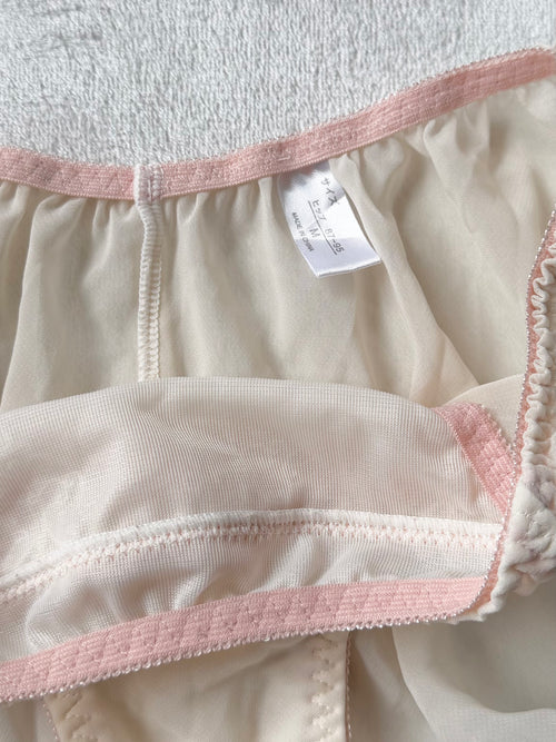NEW Cream Chiffon Underwear size S/M