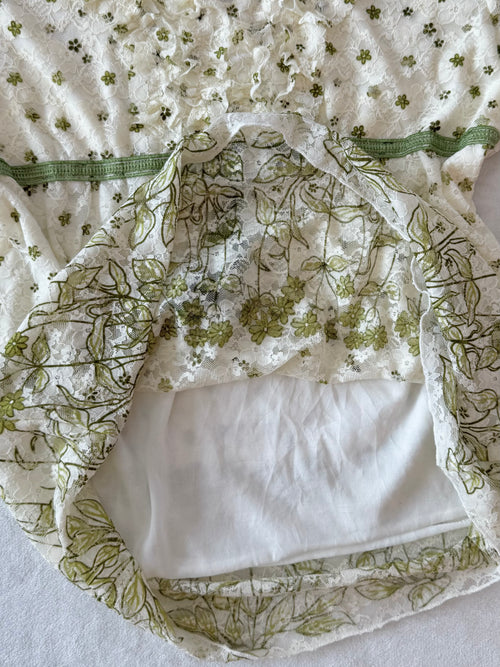 Fairy Y2K Green Lace Blouse (S/M)