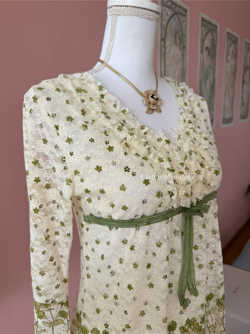 Fairy Y2K Green Lace Blouse (S/M)