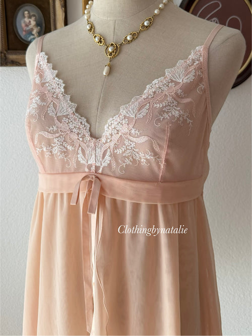 Coquette Orange Mesh Babydoll size M