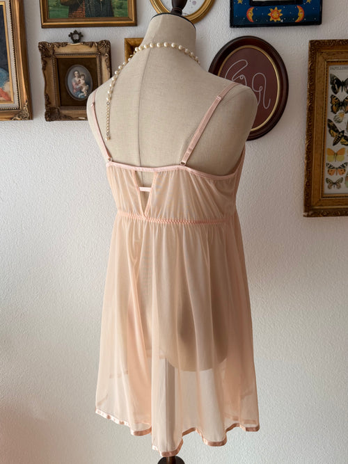 Coquette Orange Mesh Babydoll size M