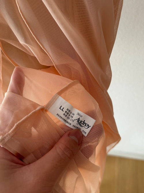 Coquette Orange Mesh Babydoll size M