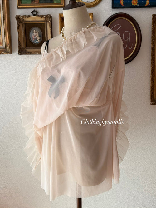Soft Nude Mesh Babydoll size S/M