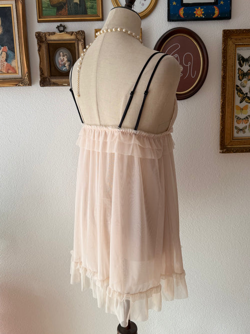 Soft Nude Mesh Babydoll size S/M