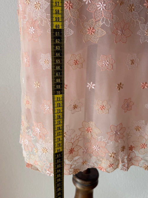 Floral Sheer Orange Slip size S
