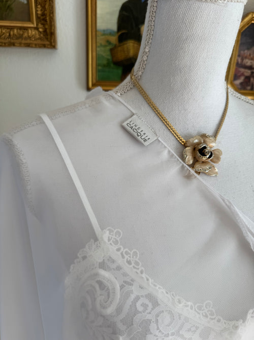 Lingerie Cacique Satin Bridal Peignoir Set (S/M)