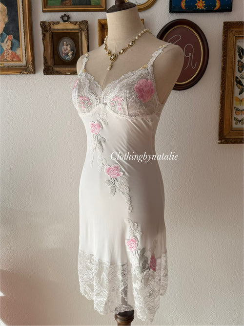 Nylon White Nightgown size XS/S