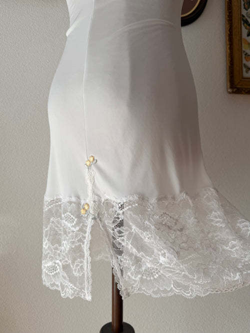 Nylon White Nightgown size XS/S