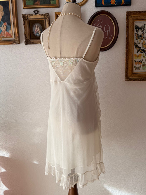 Coquette White Lace Slip size S/small M