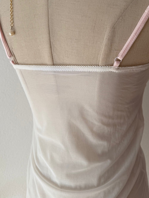 Sheer White Mesh Slip size S
