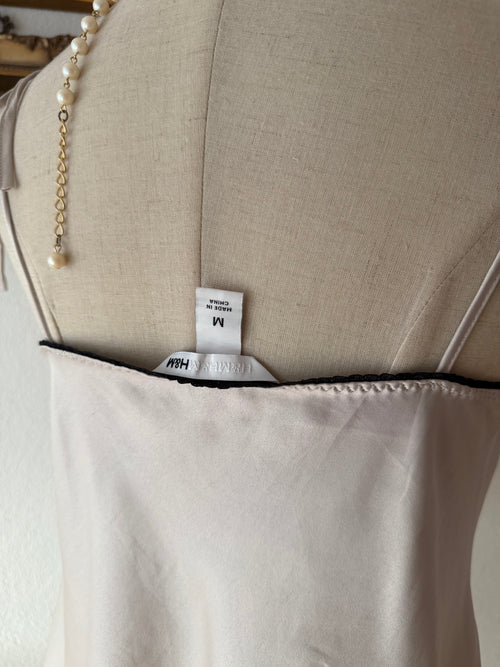 Whimsical Grey Satin Babydoll size M