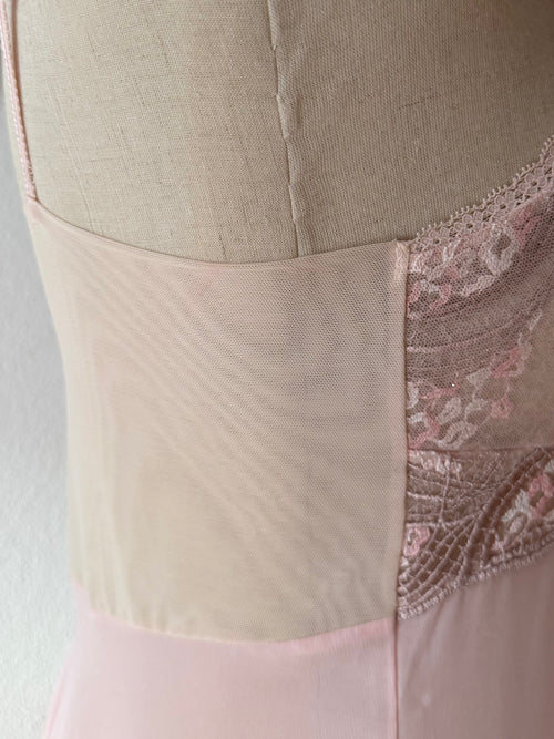 Romantic Pink Chiffon Babydoll size S