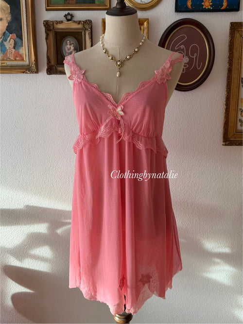 Strawberry Mesh Babydoll size M