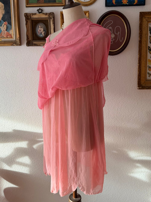 Strawberry Mesh Babydoll size M
