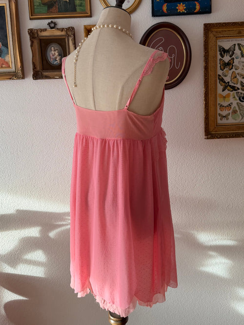 Strawberry Mesh Babydoll size M