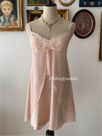 Peach Satin Slip Dress Size S/small M