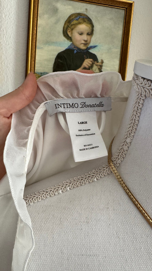 Intimo Donatella Satin Bridal Peignoir Set (L)