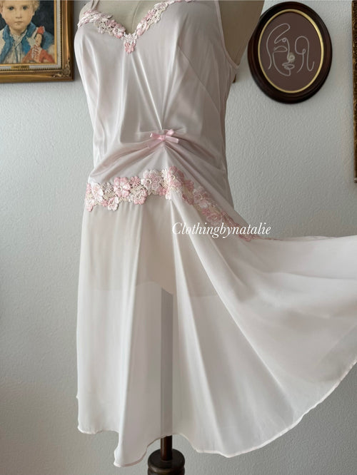 Fairy Pink Nylon Slip Size M