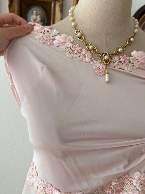Fairy Pink Nylon Slip Size M