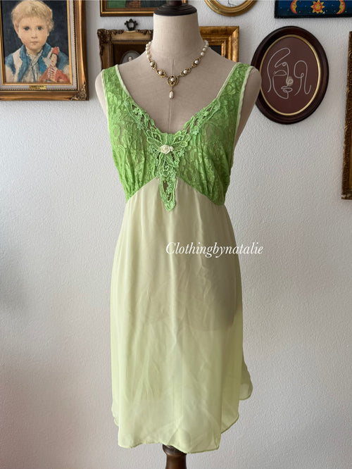 Cinema Etoile Green Chiffon Babydoll size M