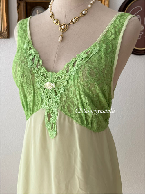 Cinema Etoile Green Chiffon Babydoll size M