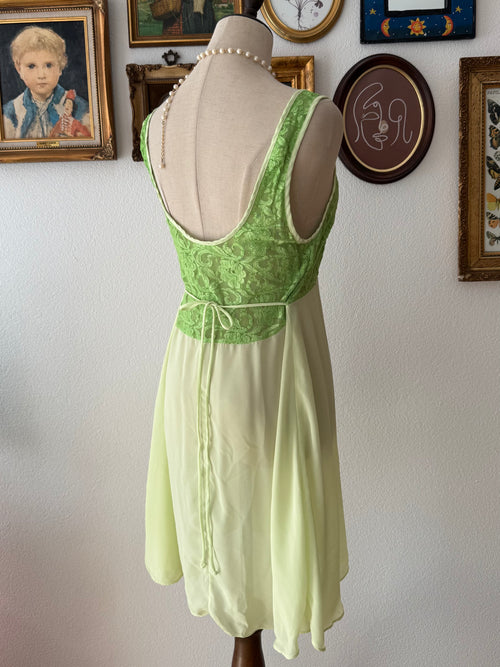 Cinema Etoile Green Chiffon Babydoll size M