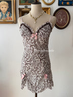 Leopard Sheer Slip Size S