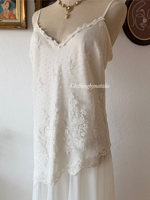 Delicates Bridal Chiffon Peignoir Set Size L
