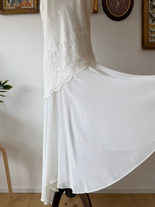 Delicates Bridal Chiffon Peignoir Set Size L