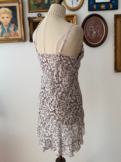 Leopard Sheer Slip Size S