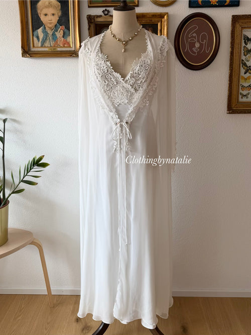 Lingerie Cacique Bridal Peignoir Set Size M/small L