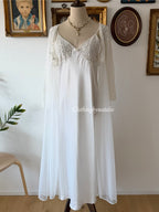 Val Mode Bridal Satin Peignoir Set Size M