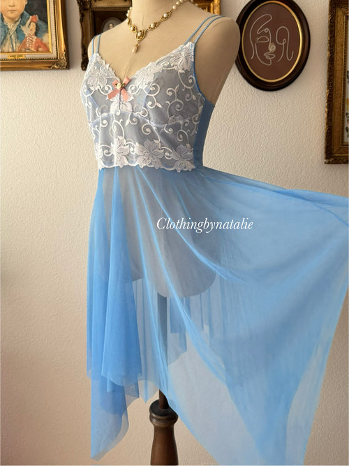 Ocean Blue Mesh Slip size S