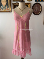 Pink Lace Slip Dress size S