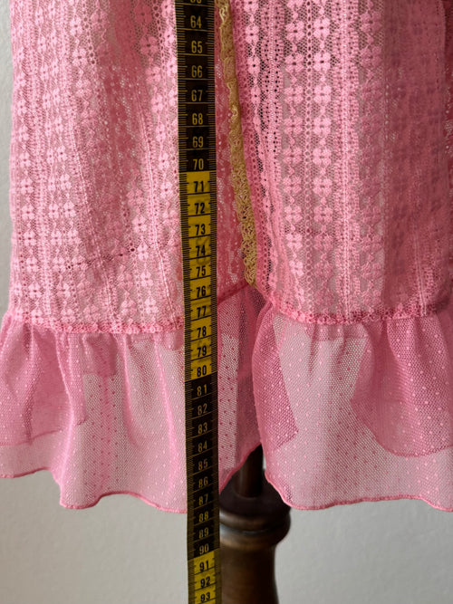 Pink Lace Slip Dress size S