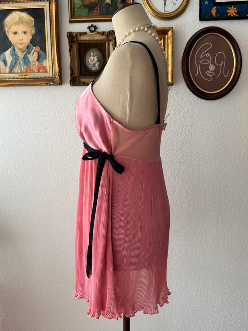 Delicates Pink Pleated Babydoll size M