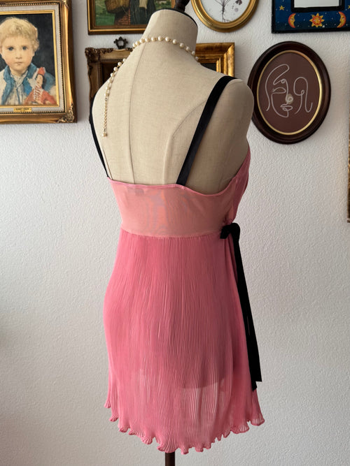 Delicates Pink Pleated Babydoll size M