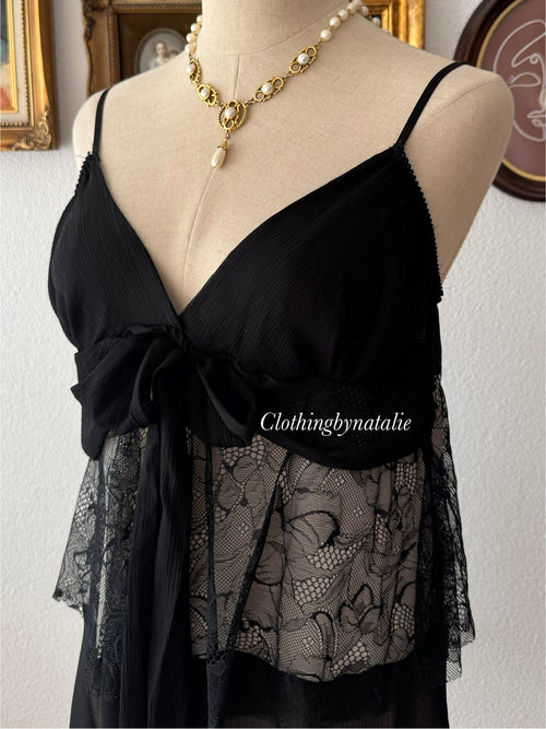 Black Swan Chiffon Babydoll size M