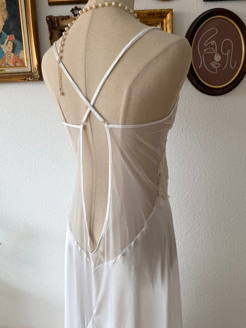 Shirley of Hollywood Bridal Maxi Satin Gown Size L