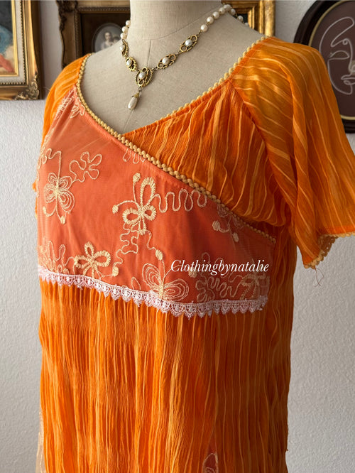 Fairy Orange Blouse size M/small L