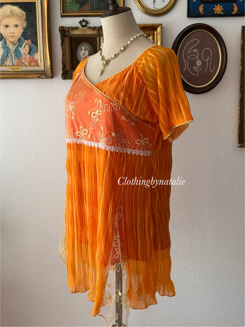 Fairy Orange Blouse size M/small L