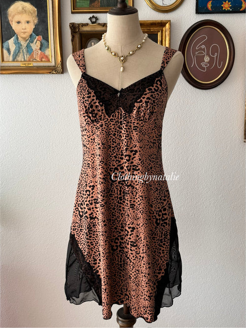 Leopard Jersey Slip Size S